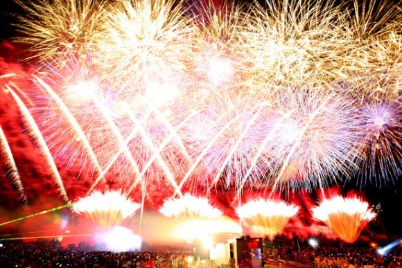 勝毎花火大会の穴場