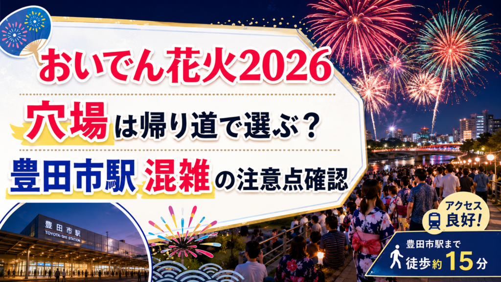 おいでん花火2026穴場は帰り道で選ぶ？