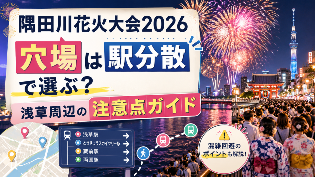 隅田川花火大会2026穴場