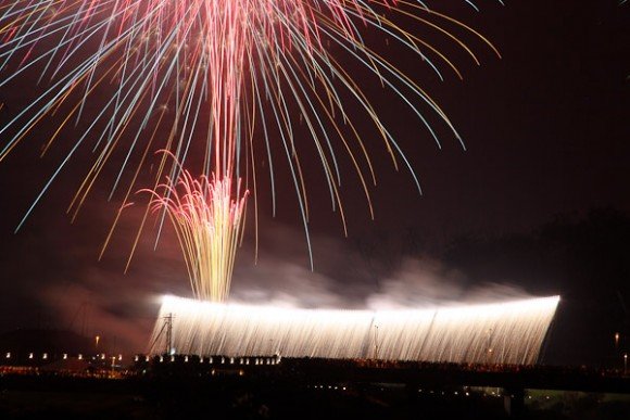 須賀川市釈迦堂川花火大会の穴場
