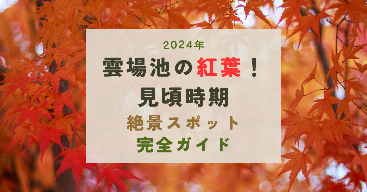 雲場池の紅葉