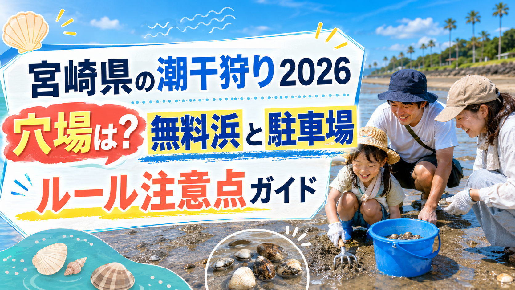 宮崎県の潮干狩り2026
