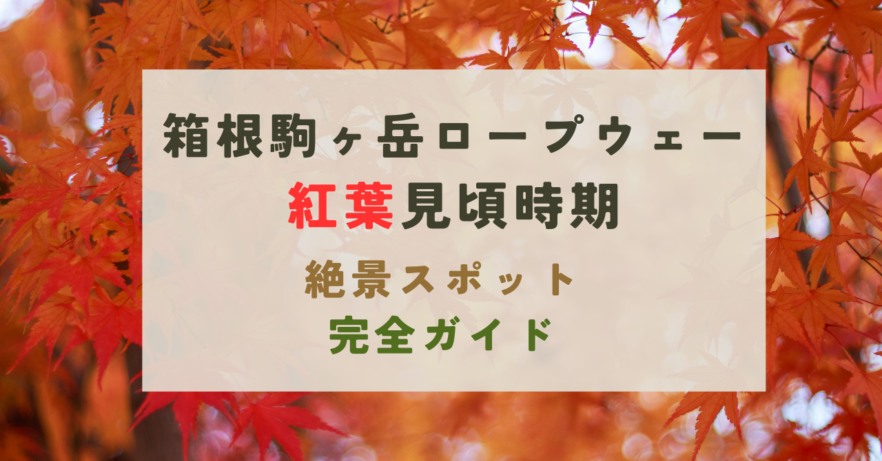 箱根駒ヶ岳ロープウェーの紅葉