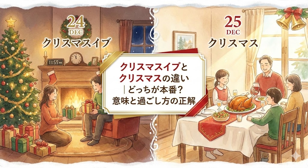 クリスマスイブとクリスマスの違い
