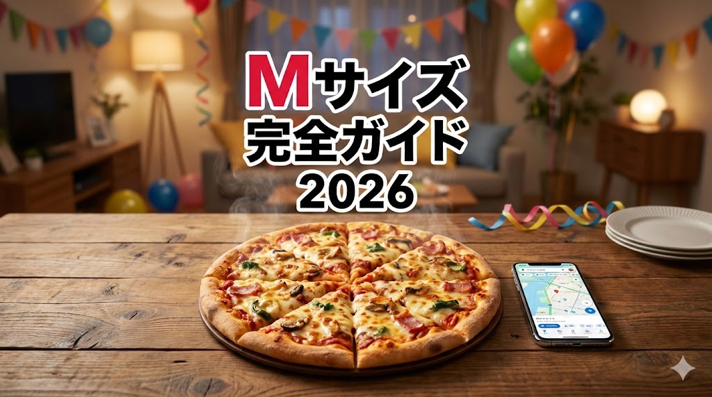 ドミノピザのMサイズは何人前