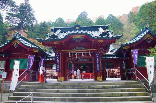 箱根神社初詣の混雑