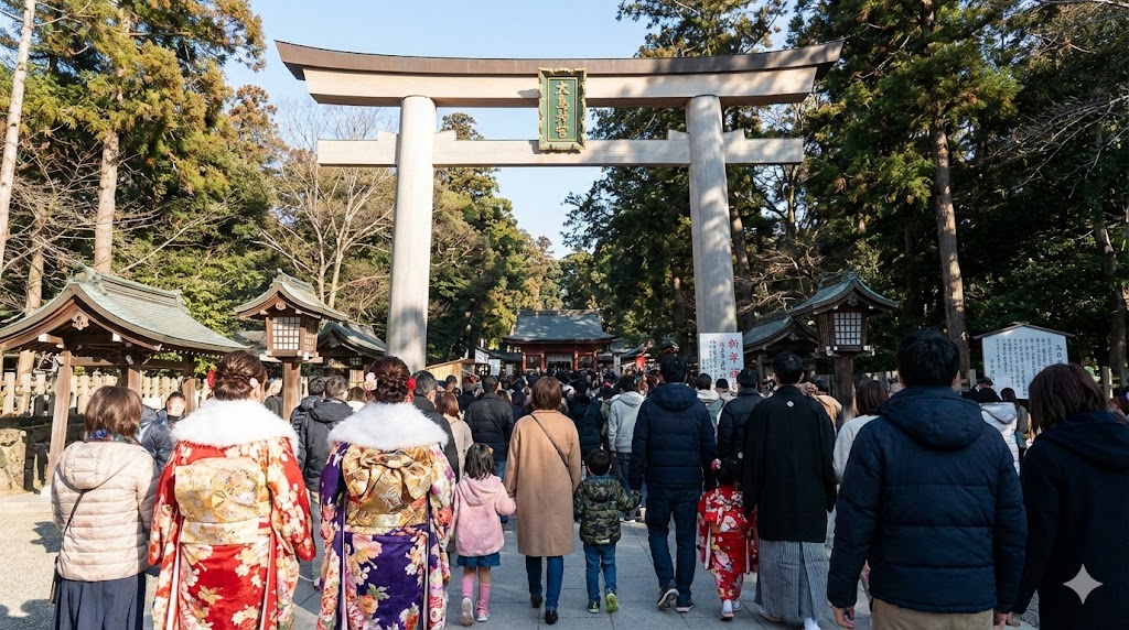 鹿島神宮初詣混雑