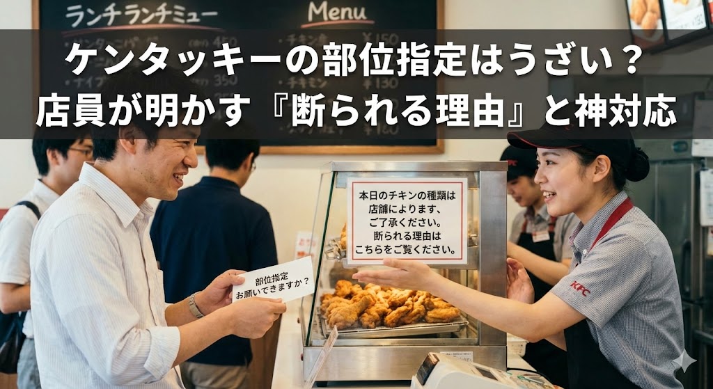 ケンタッキーの部位指定はうざい？