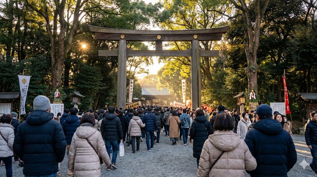 明治神宮初詣の混雑