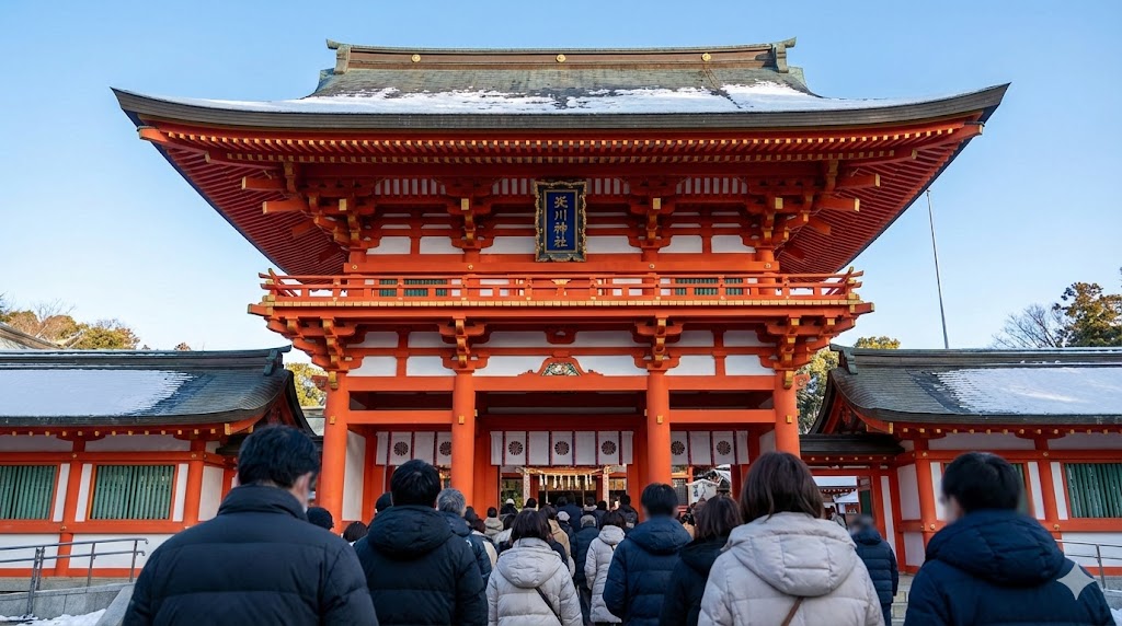 大宮氷川神社初詣の混雑