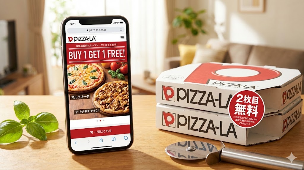 ピザーラの2枚目が無料にならない