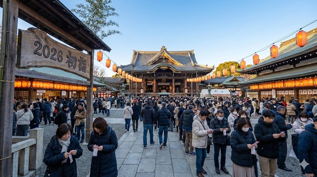 豊川稲荷初詣の混雑