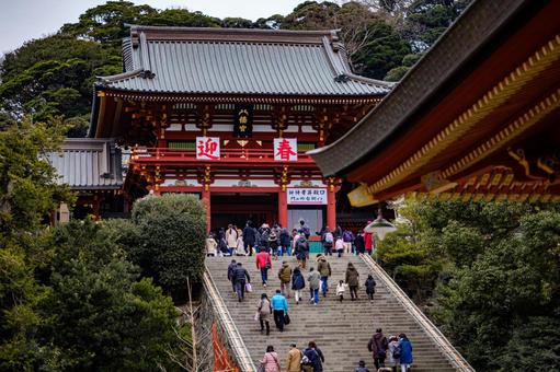 鶴岡八幡宮初詣の混雑