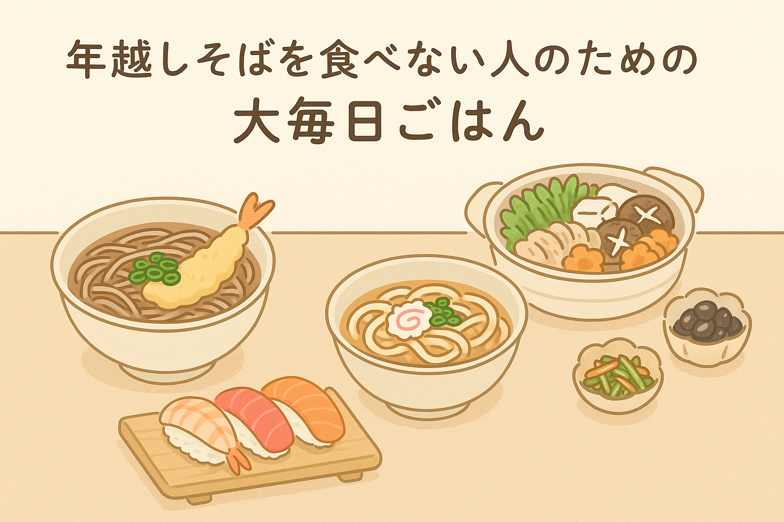 年越しそばを食べない人