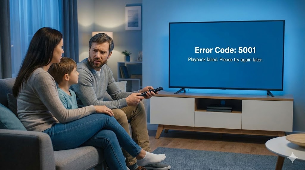 Amazonプライムのエラー5001