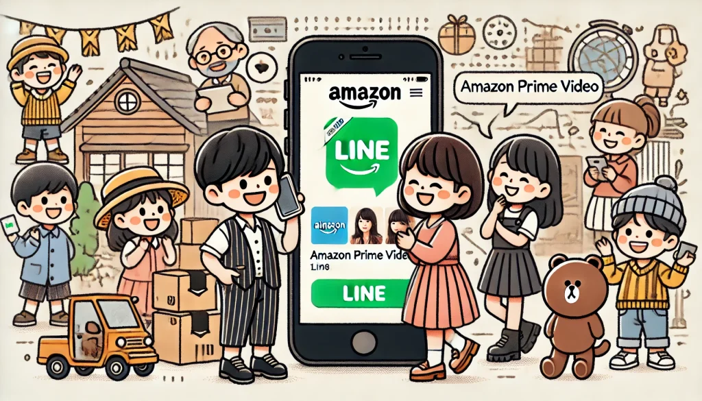 lineでアマプラ画面共有は可能か？