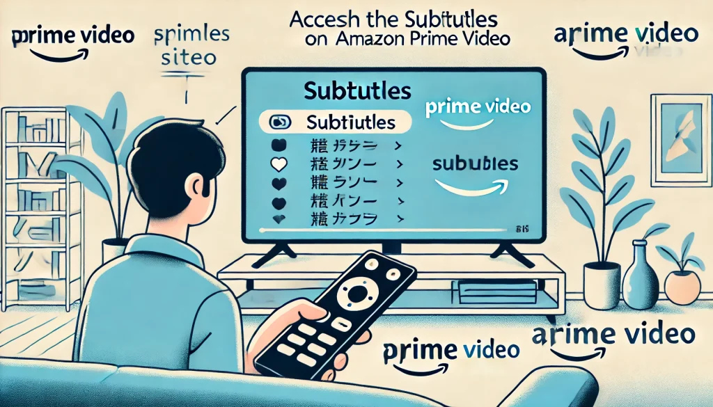 アマゾンプライム 字幕設定をテレビリモコンで行う方法