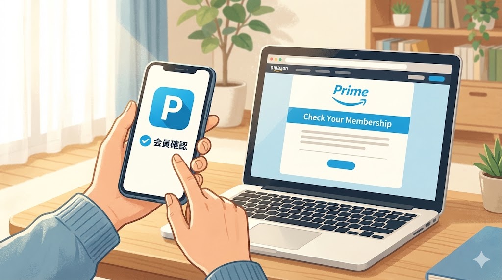 アマゾンプライムの会員かどうか確認
