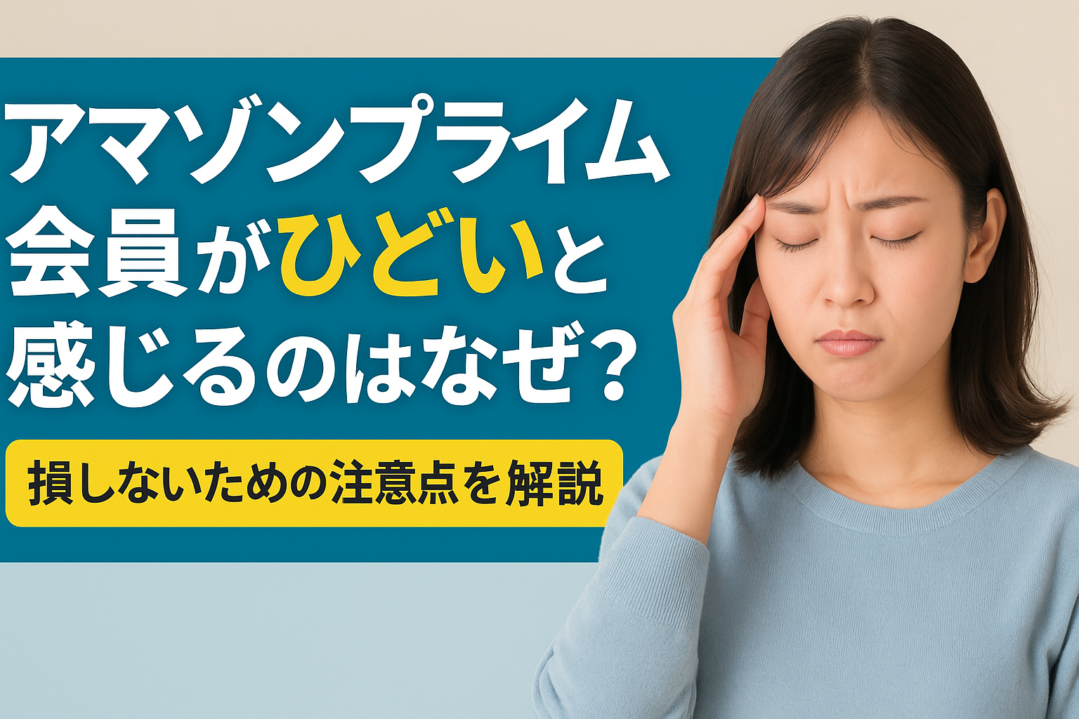 アマゾンプライム会員がひどい