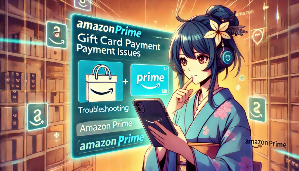 Amazonプライム支払いでギフト券が続行できない際の解決策