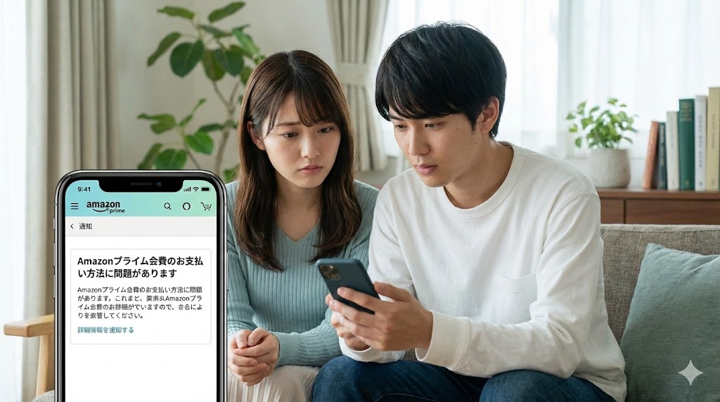 Amazonプライム会費のお支払い方法に問題があります