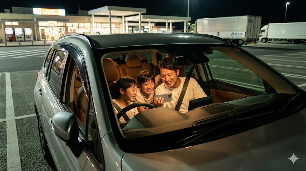 iPhoneで車内Netflix視聴