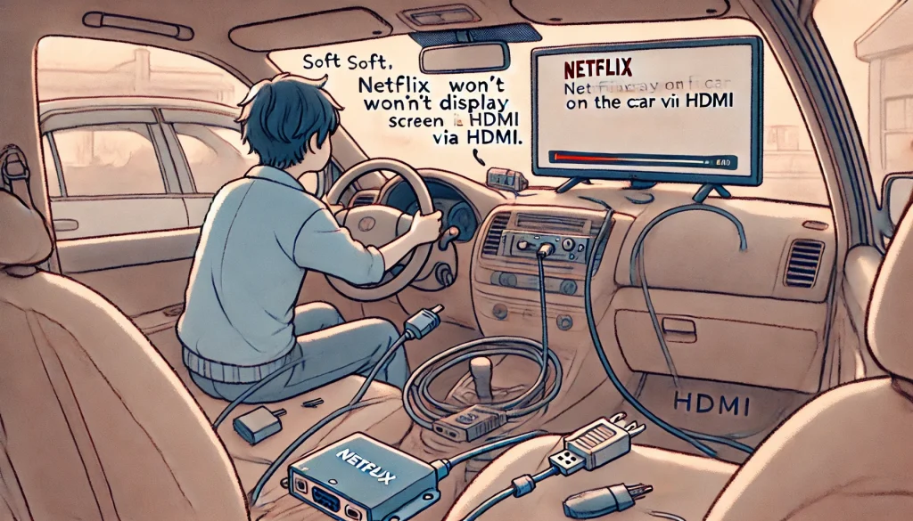 車のHDMIでNetflixが映らない理由と解決策