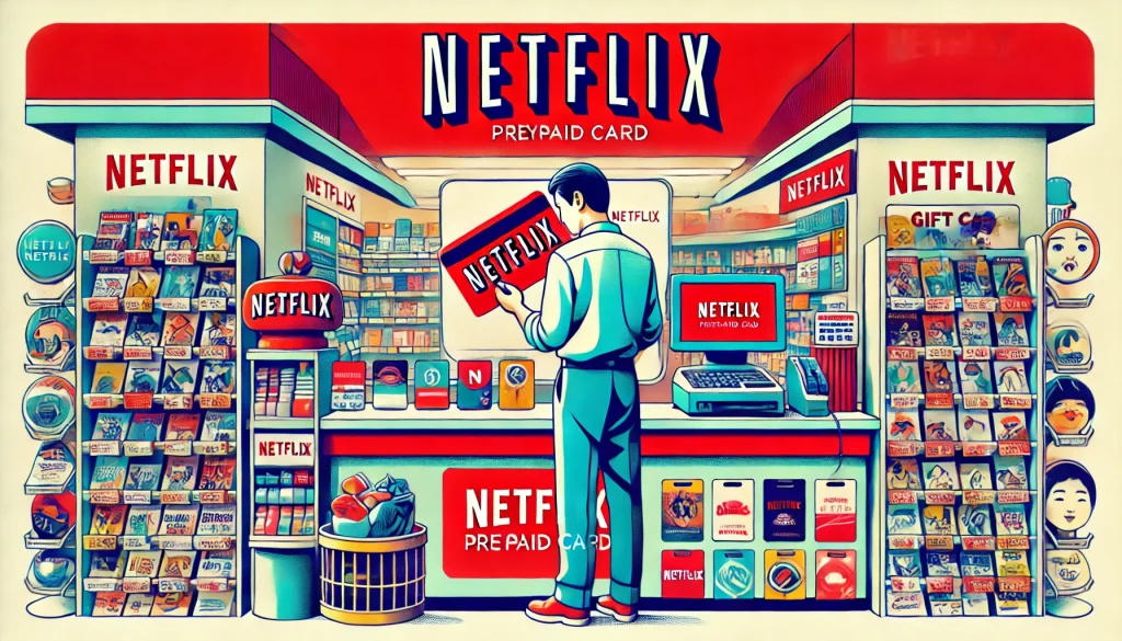 Netflix プリペイドカード コンビニ購入の流れ