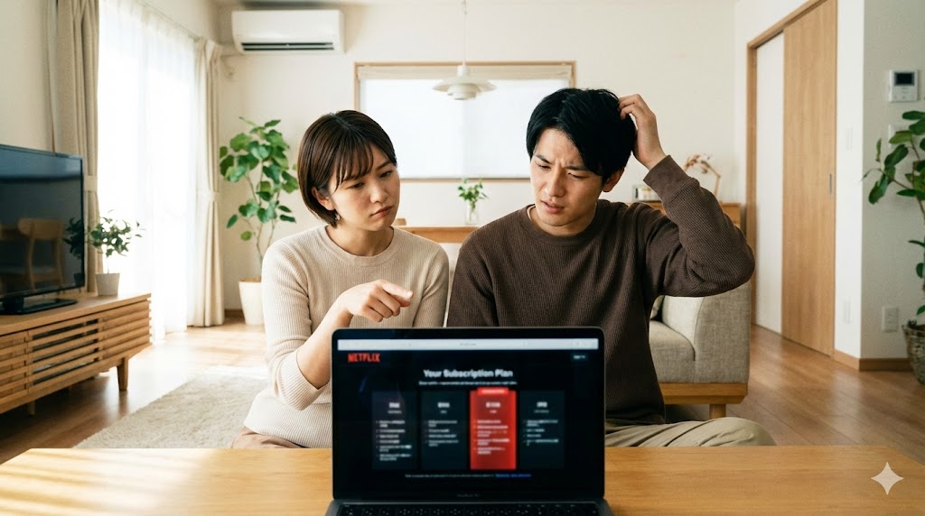 Netflixのプラン変更ができない