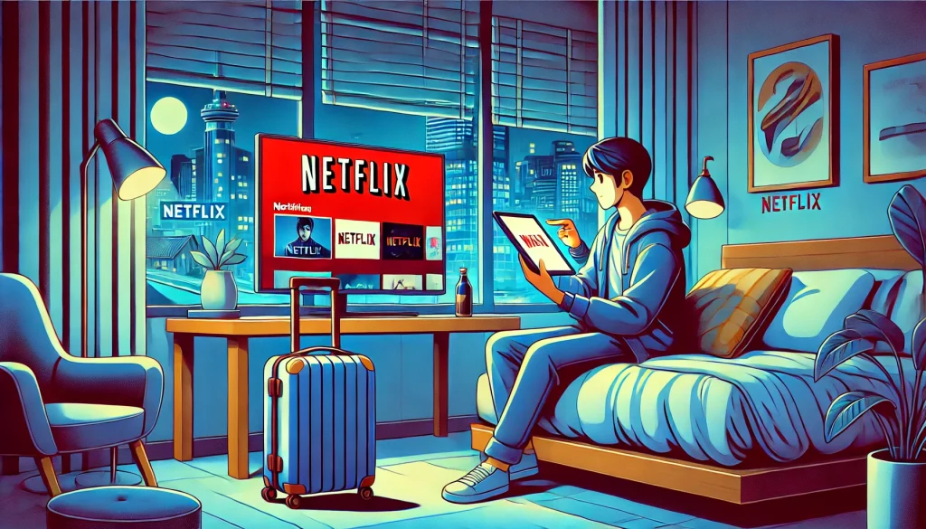 旅行中にNetflixを見る方法と注意点