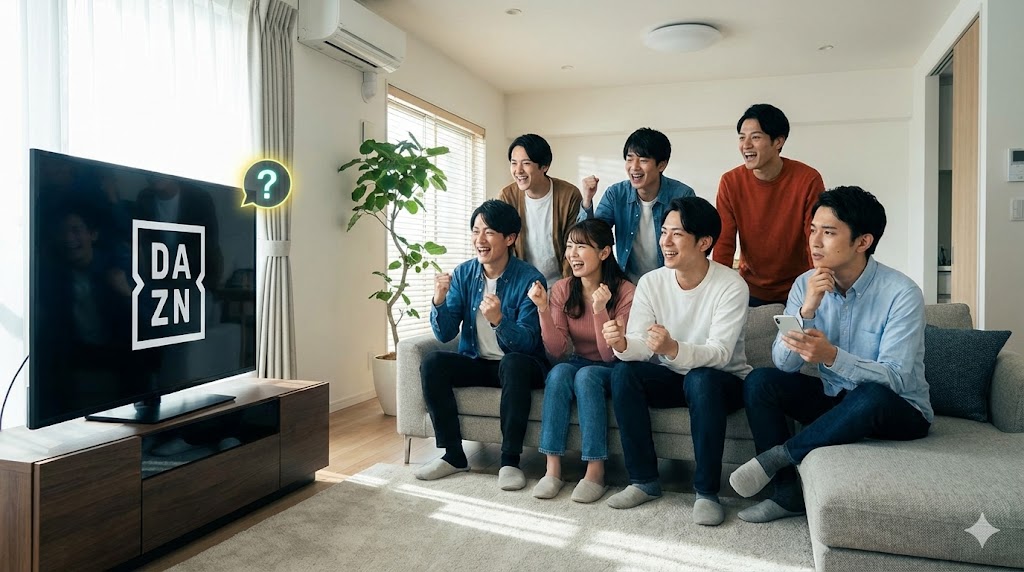 DAZNを友達と共有するとバレる