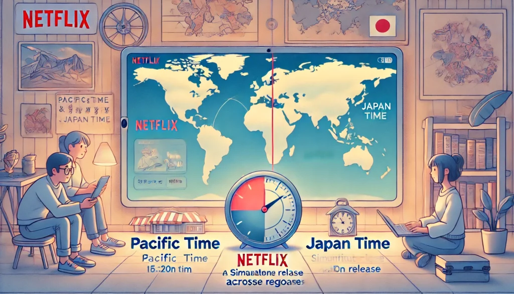 Netflix 太平洋時間と日本時間の関係