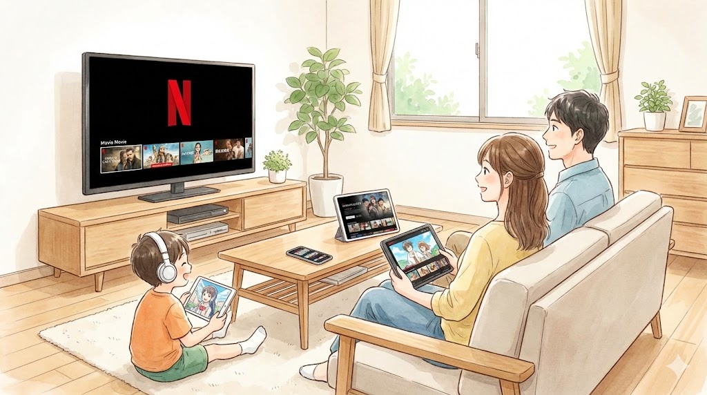 Netflixは同時視聴何人まで