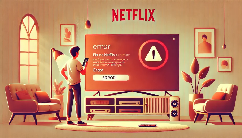 Netflixで「ご利用世帯に紐づけられていません」と表示されたらどうすればいい？