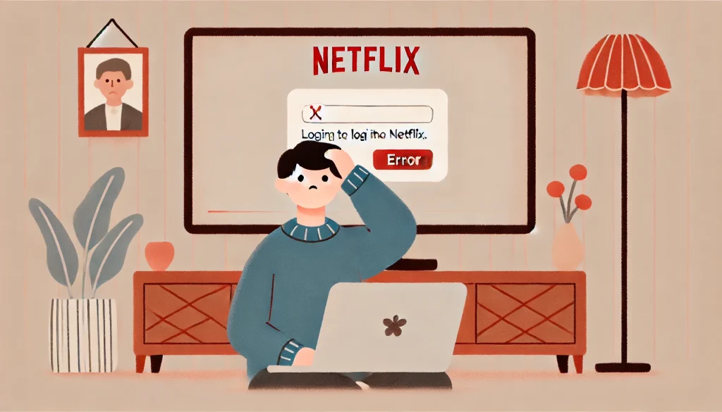 Netflixにログインできない！パスワード合ってるのにどうする？