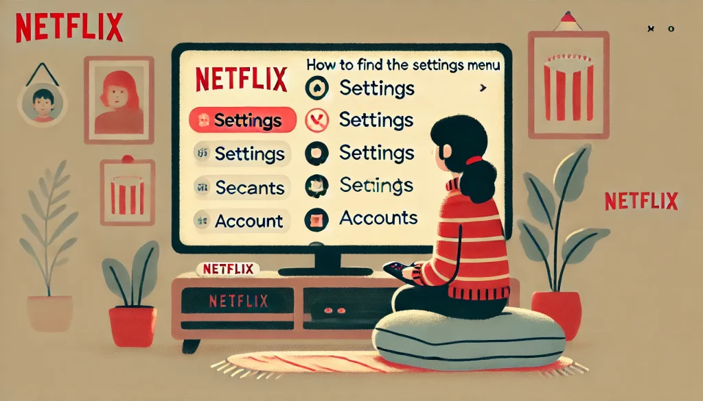 Netflixのメニューはどこ？設定画面の見つけ方