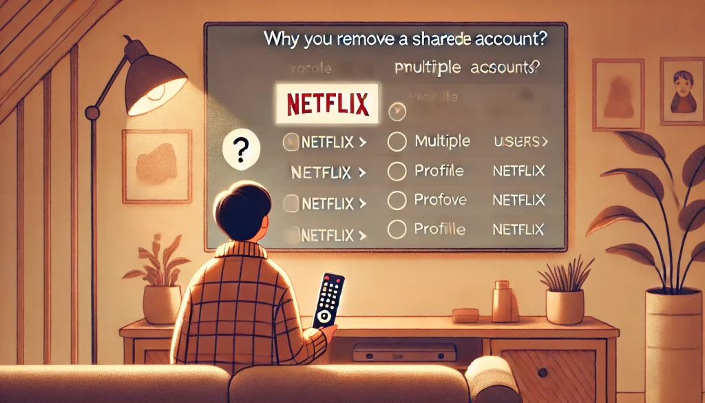 Netflixアカウント共有の削除ができない時の解決策