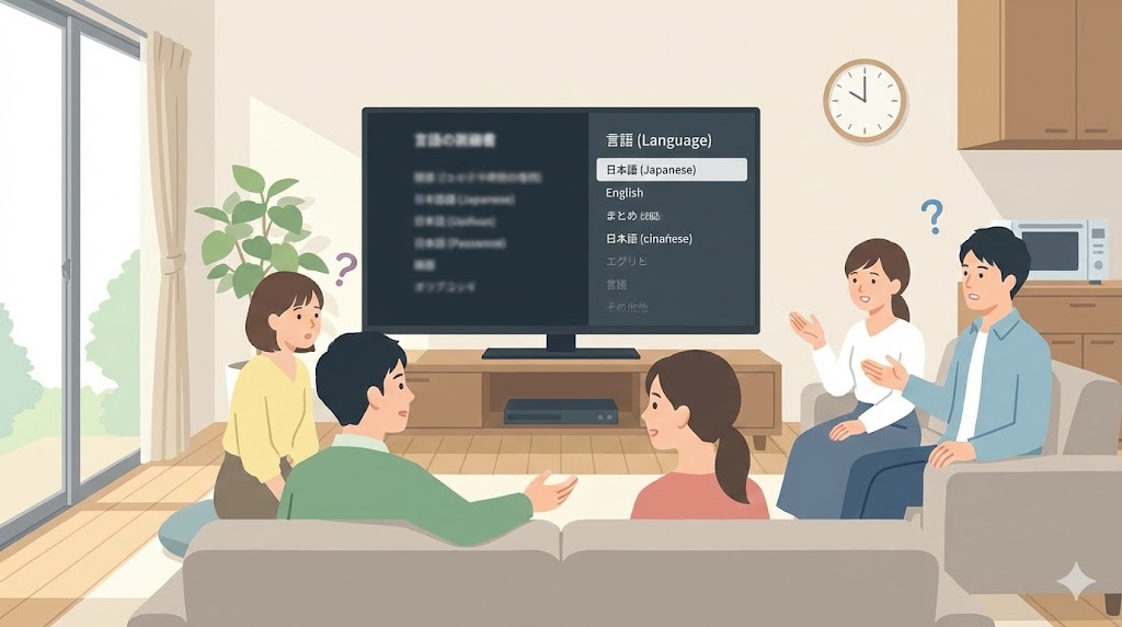 Netflixの言語設定