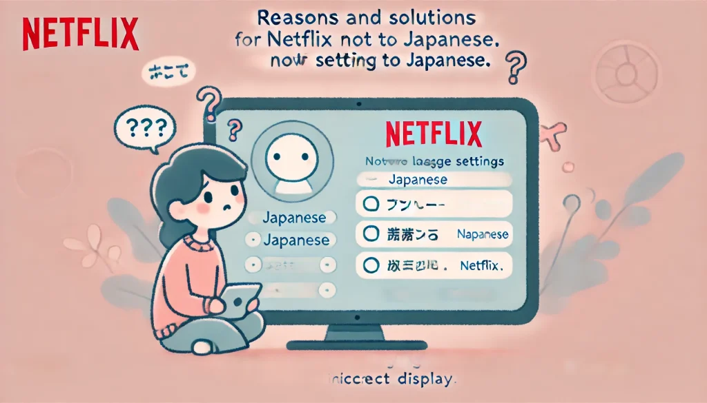 Netflix 日本語設定できない原因と解決策