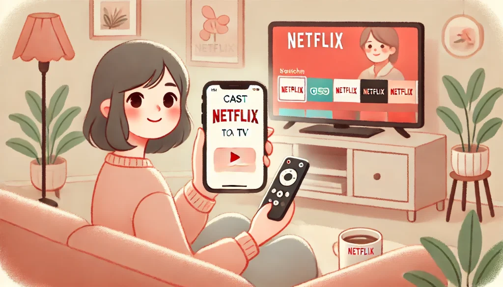 Netflixをスマホからテレビに映すには？