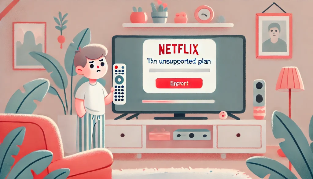 広告付きプランではNetflixをテレビで見れない？