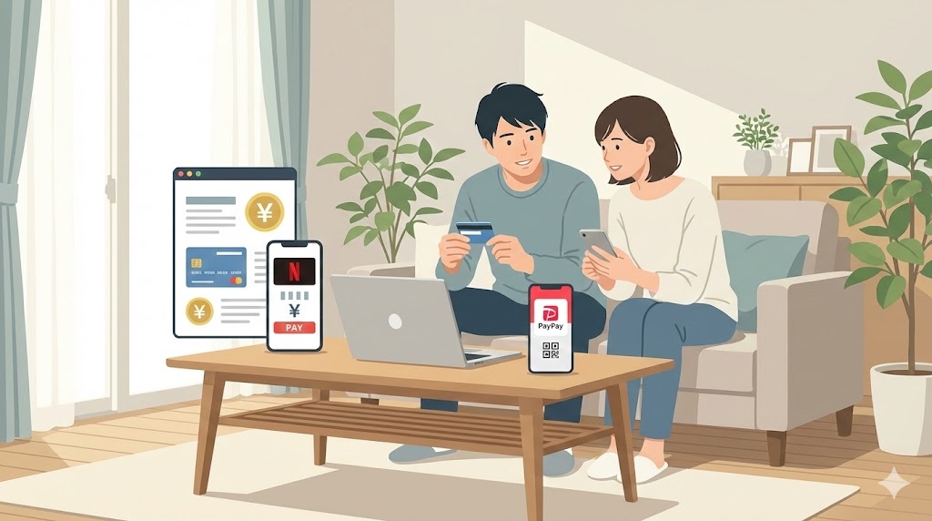 Netflixの支払い方法を変更