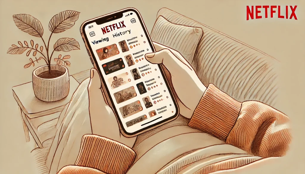 Netflix視聴履歴をスマホやiPhoneで確認する方法