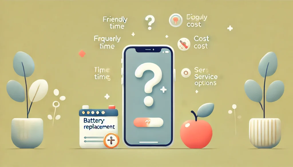 iPhoneのバッテリー交換時間に関するFAQ