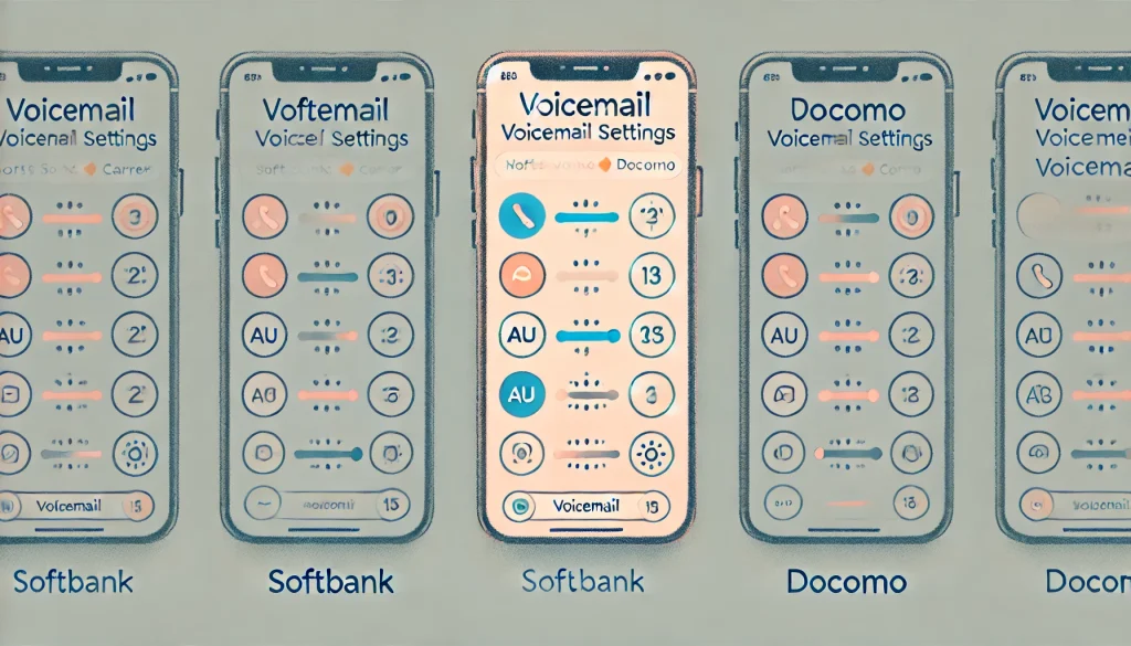 ソフトバンク・au・ドコモの留守番電話設定変更の方法