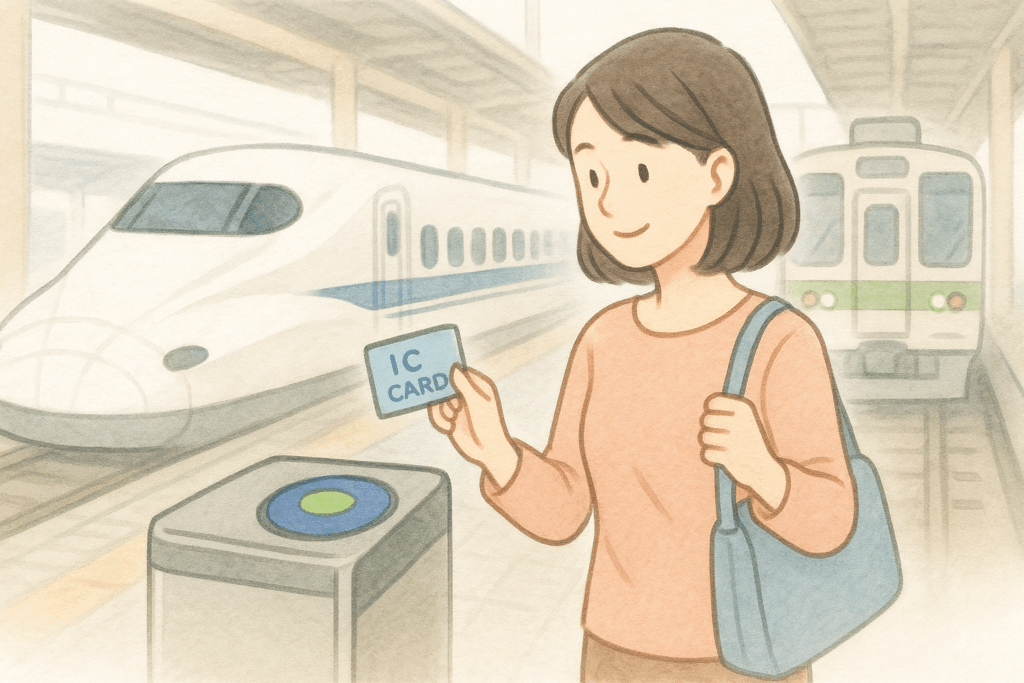 新幹線から在来線へ乗り換え時のICカード利用法