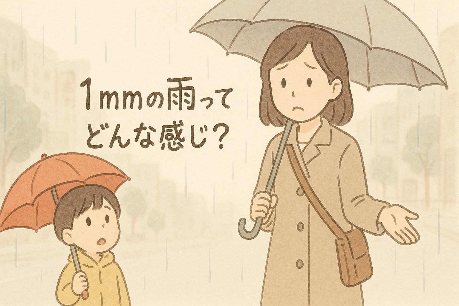 1mmの雨