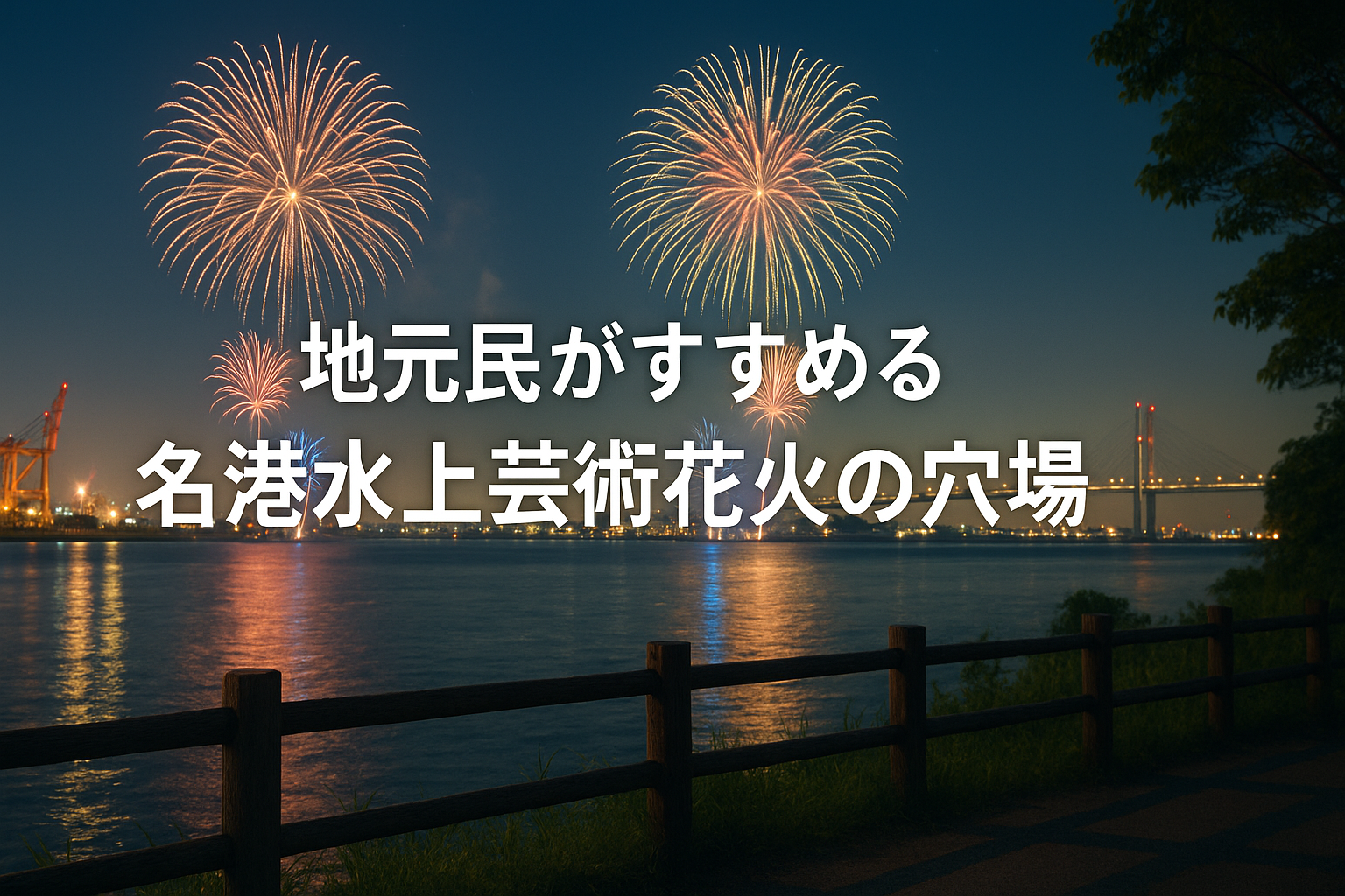 名港水上芸術花火の穴場