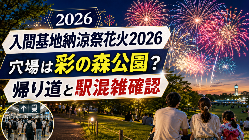 入間基地納涼祭花火2026穴場