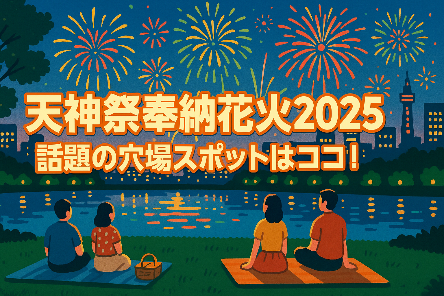 天神祭奉納花火2025の穴場